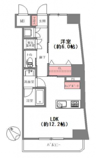 南西向きバルコニーで目の前に建物が無く、陽当り・通風大変良好