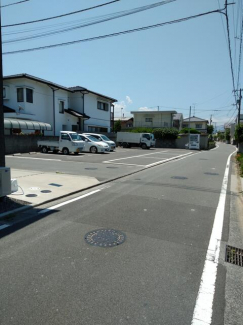 北側から駐車場を撮影しました♪角地なので見通しも良い駐車場で