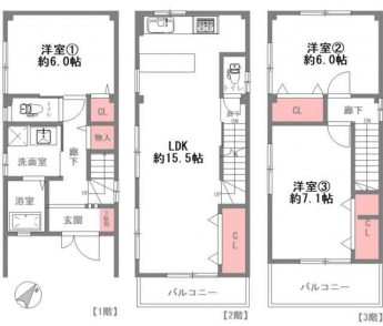 ３ＬＤＫ　間取り図