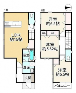 八尾市高砂町５丁目の新築一戸建ての画像