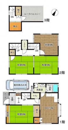 鈴蘭台東町２丁目３階建一戸建の画像