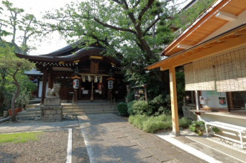 神社境内です。