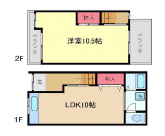 大阪市平野区喜連１丁目のテラスの画像