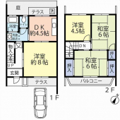 神戸市須磨区高倉台８丁目の中古テラスハウスの画像