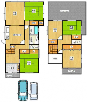 阪口不動産　柏原市旭ヶ丘　中古一戸建の画像