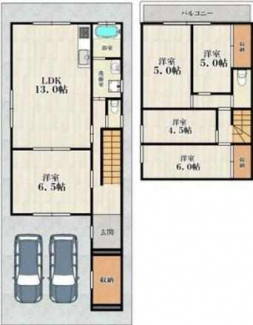 ５ＬＤＫ　間取り図