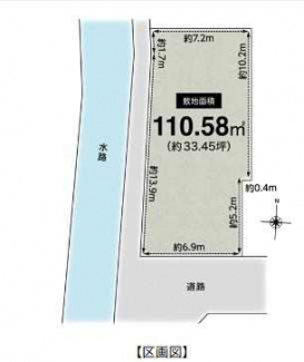 南西角地　更地　整形地　建築条件なし売り土地