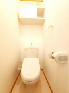 落ち着いた色調のトイレです