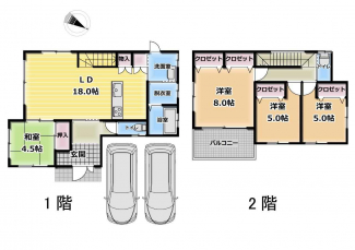 4LDK！間取図です！