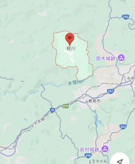 岐阜県中津川市蛭川田原区の売地の画像