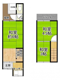 大阪市住之江区住之江１丁目の中古テラスハウスの画像