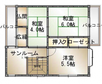 弓削町南２丁目の家の画像