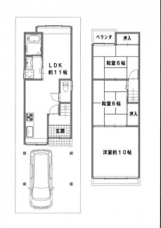 堺市東区日置荘田中町の一戸建ての画像