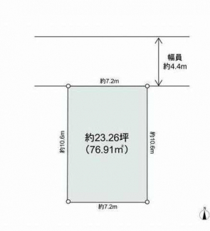 更地　整形地　建築条件なし売り土地