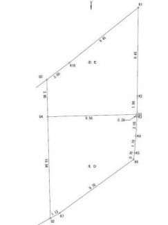 更地　南東角地　建築条件なし売り土地