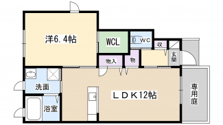 1階の角部屋です。