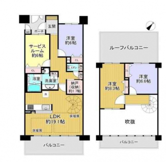 ４ＳＬＤＫ　間取り図