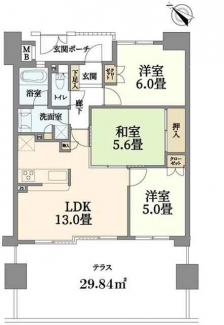 ◆テラス２９．８４㎡◆床下収納は２箇所（和室・キッチン）