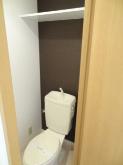 ゆったりとした空間のトイレです