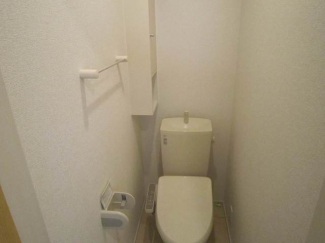 落ち着いた色調のトイレです