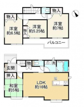 高石市高師浜２丁目の新築一戸建ての画像