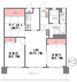 ３ＬＤＫ　間取り図