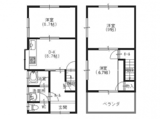 松山市山越６丁目の一戸建ての画像