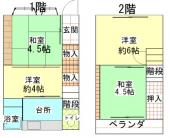 2階建て住宅の画像