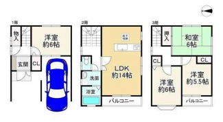 八尾市上之島町北１丁目の中古一戸建ての画像