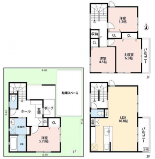 道路との高低差もなく建築費用も安く抑えられます。