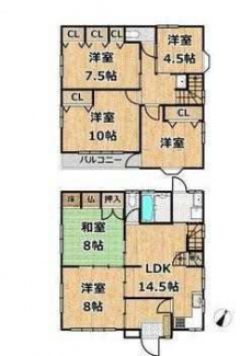 ６ＬＤＫ　間取り図