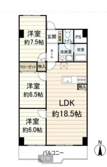 ３ＬＤＫ　間取り図