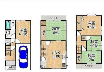 ５ＬＤＫ　間取り図