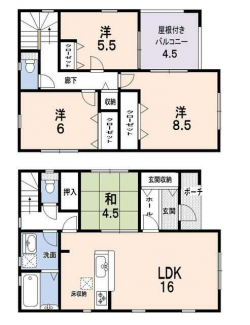 ４号棟。　総額２９８０万円。　全額住宅ローンで毎月支払のみ、