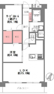 ２ＬＤＫ　間取り図