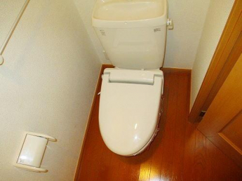 ゆったりとした空間のトイレです