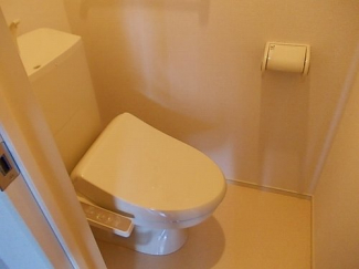 落ち着いた色調のトイレです