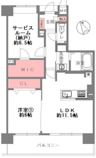 ２ＬＤＫ　間取り図