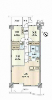 ３ＬＤＫ　間取り図