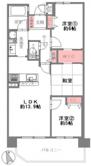 ３ＬＤＫ　間取り図