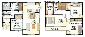 ４．５帖の室内干しもできる和室はフルオープンの広々設計！ＬＤ