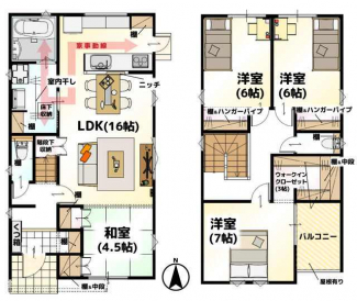 松山市来住町の新築一戸建ての画像