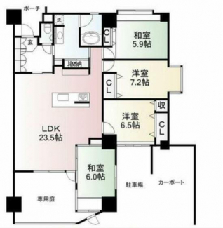 高知県高知市鷹匠町２丁目の中古マンションの画像