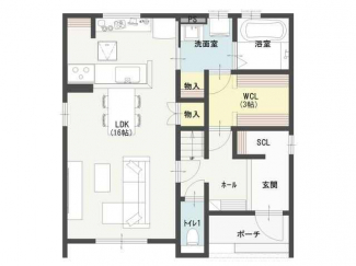 ～１階間取り図～　１階にファミリークローゼット有り◎　生活動