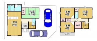 岸和田市下野町５丁目の売地の画像