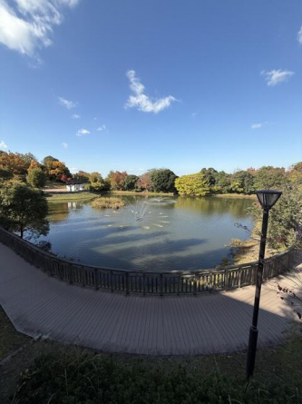 中央公園（駅すぐの大き過ぎず小さ過ぎない丁度いい広さの公園）まで750m