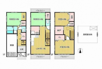 ４ＬＤＫ　間取り図