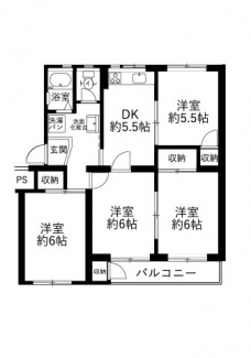 ４DKの間取りです