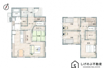 建物プラン例　建物価格2680万円、建物面積65.84㎡