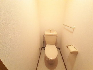 落ち着いた色調のトイレです